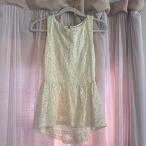 Tart eyelet peplum top